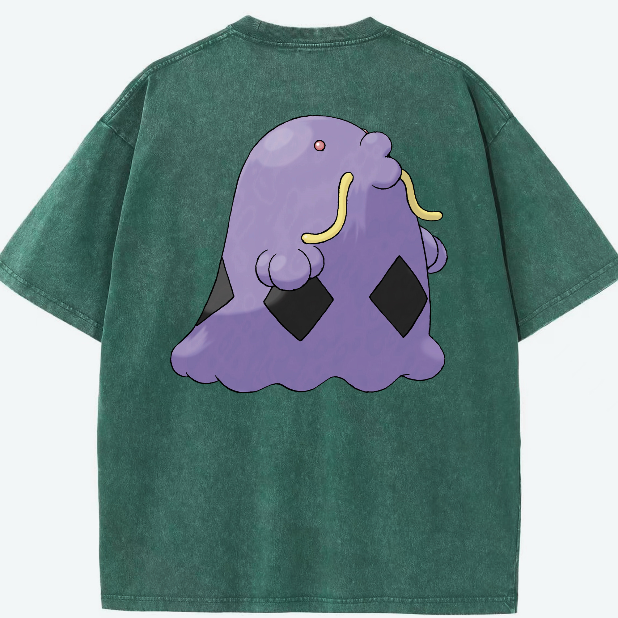 （画像用） ポケットモンスター Pokémon 綿100% ヴィンテージ風 半袖Tシャツ（背面プリント）